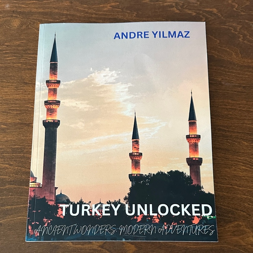 Turkey Unlocked Travel Book by Andre Yilmaz - Sunset Mosque Cover
